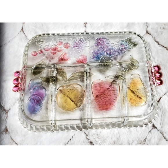 Glass Fruit Serving Tray. - Picture 2 of 2